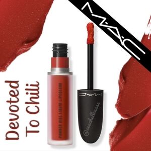 Devoted To Chili Powder Kiss Liquid Lipcolor Brick Red Mac Brand New in Box